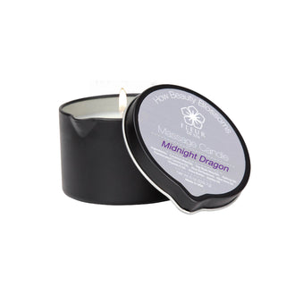 Fleur De Spa Massage Candle — Melts Into Warm Natural Massage Oil for Skin, Relaxation & Intimacy