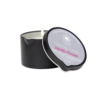 Fleur De Spa Massage Candle — Melts Into Warm Natural Massage Oil for Skin, Relaxation & Intimacy