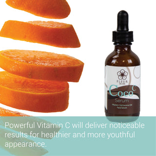 Anti aging all natural Face Serum Coconut and vitamin C moisturizing fine lines wrinkles beautiful soft skin eye cream pores night cream day cream organic made in USA