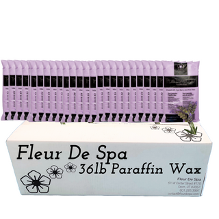 Paraffin wax refill from Fleur De Spa for hands and feet. USA made Paraffin waxes that can be used in any paraffin spa wax melting machine. Peach, lavender, vanilla, rosemary, eucalyptus, wintergreen and unscented for heat therapy and moisture to hydrate your skin. The best and most popular paraffin wax on sale.