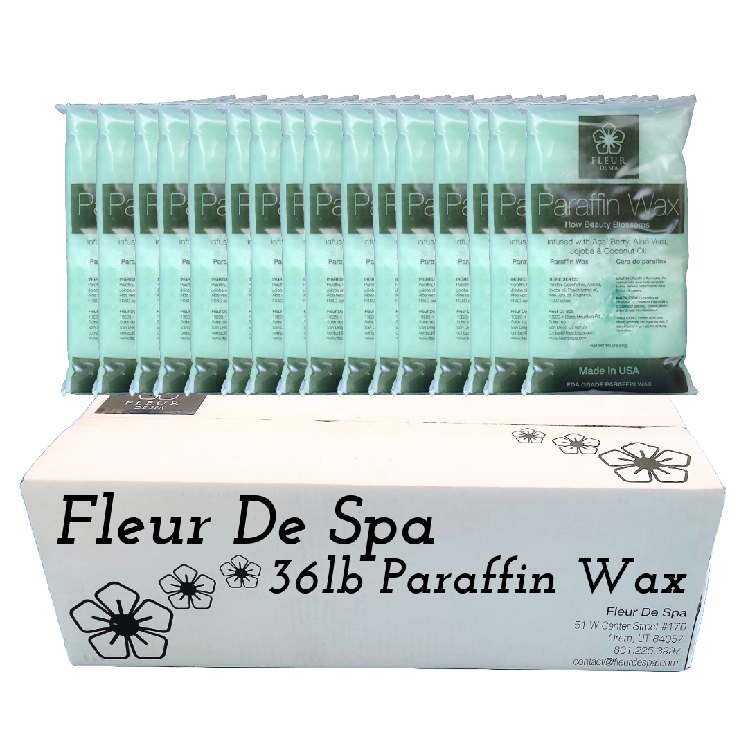 Paraffin Wax refills made in USA Fleur De Spa for Hands and Feet Paraffin Wax refills made in USA Fleur De Spa for Hands and Feet