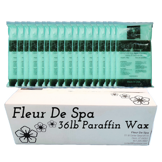 Paraffin wax refill from Fleur De Spa for hands and feet. USA made Paraffin waxes that can be used in any paraffin spa wax melting machine. Peach, lavender, vanilla, rosemary, eucalyptus, wintergreen and unscented for heat therapy and moisture to hydrate your skin. The best and most popular paraffin wax on sale.