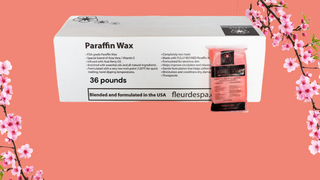 36 lb paraffin for hands and feet, fleur de spa USA made paraffin wax refills 6lb and 1 pound, nail spa