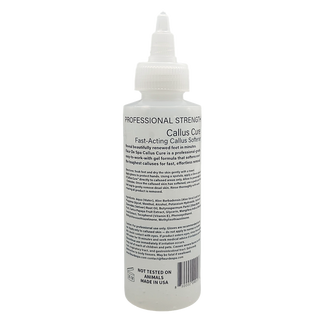 Fleur De Spa Callus Cure, a professional-grade, fast-acting gel softener designed for effortless callus removal.

This botanical-infused formula combines Shea Butter, Vetiver Root Oil, and Mango Extracts to deeply condition, soften, and rejuvenate rough, dry skin. In just 3–5 minutes, even the toughest calluses become easier to remove—leaving feet smooth, hydrated, and revitalized.