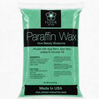 Paraffin wax refill from Fleur De Spa for hands and feet. USA made Paraffin waxes that can be used in any paraffin spa wax melting machine. Peach, lavender, vanilla, rosemary, eucalyptus, wintergreen and unscented for heat therapy and moisture to hydrate your skin. The best and most popular paraffin wax on sale.