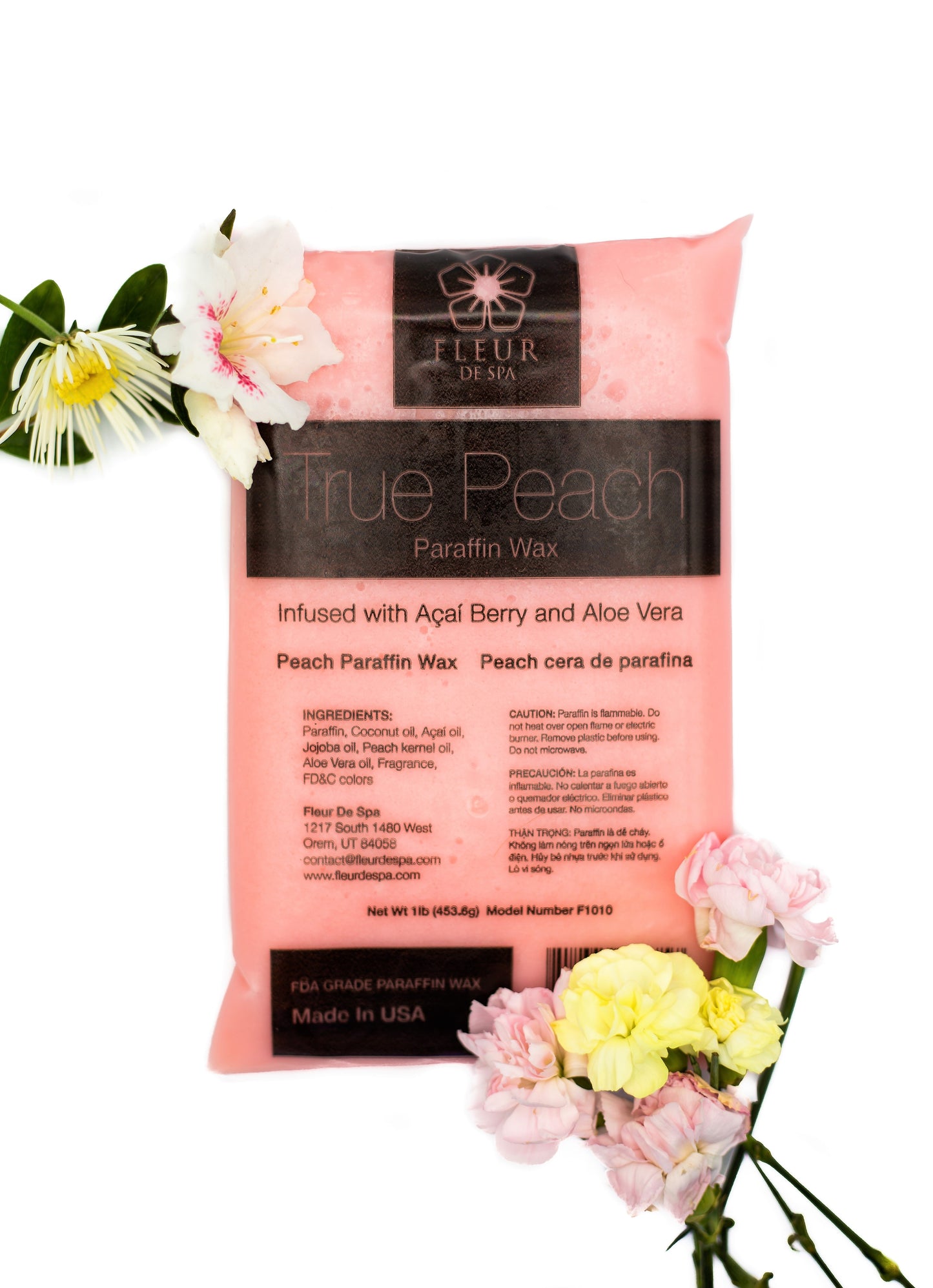 Paraffin Wax Refill from Fleur De Spa - USA made Paraffin for hands and feet.