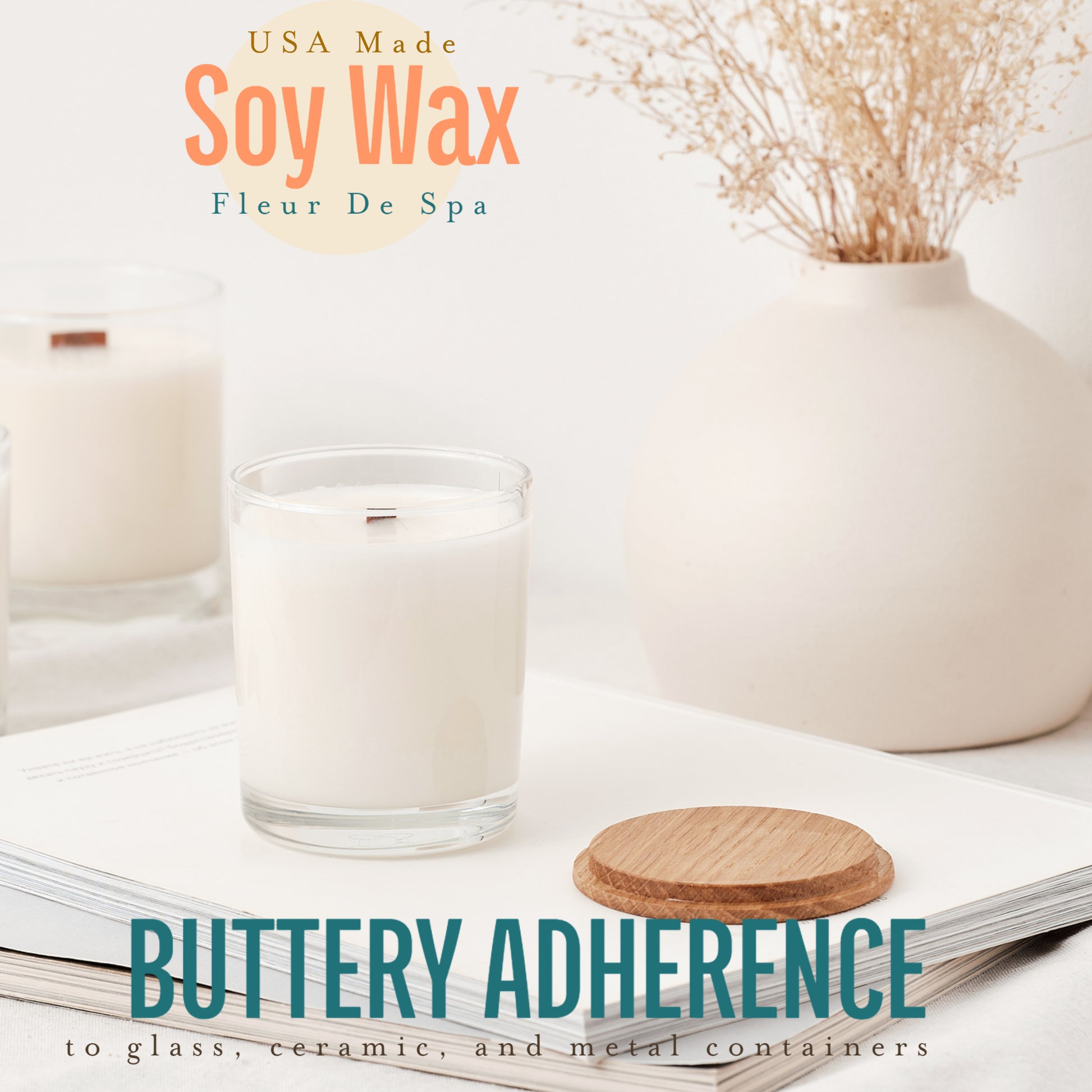 USA Made Soy Candle Wax for Containers + Free Shipping