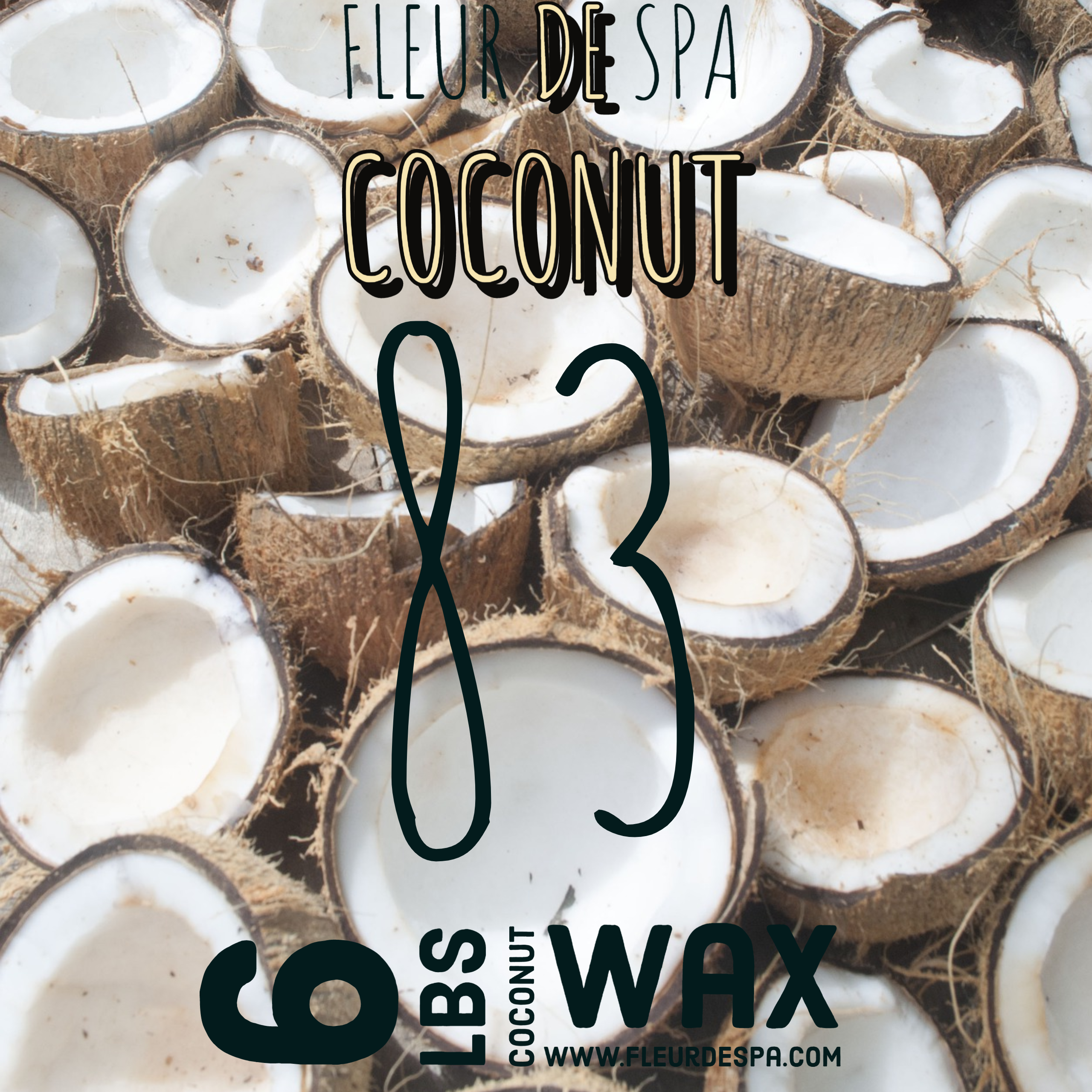 Coconut 83 Candle Making Wax - All Natural/Made In USA - DIY Candles –  Fleur De Spa