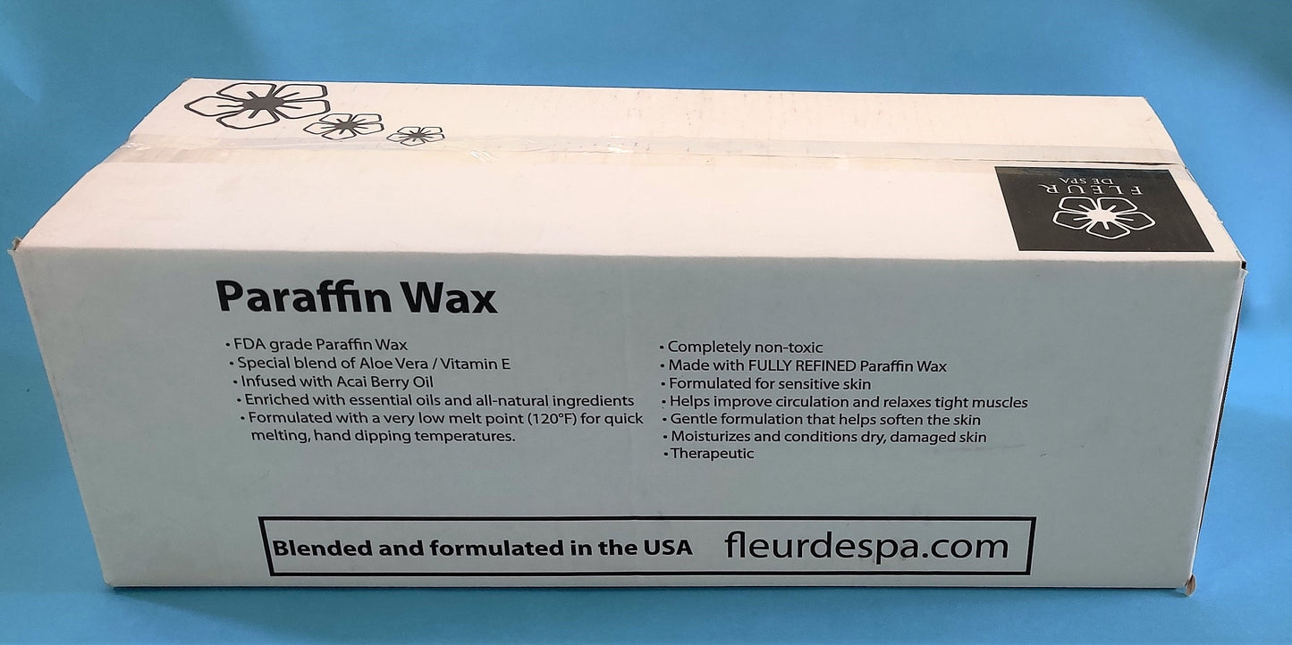 Paraffin wax refill for paraffin wax warmer machine parafin is a therapeutic heat therapy for hands and feet peach lavender coconut paraffin waxes with unscented spa service moisturizing and hydrating made in the USA
